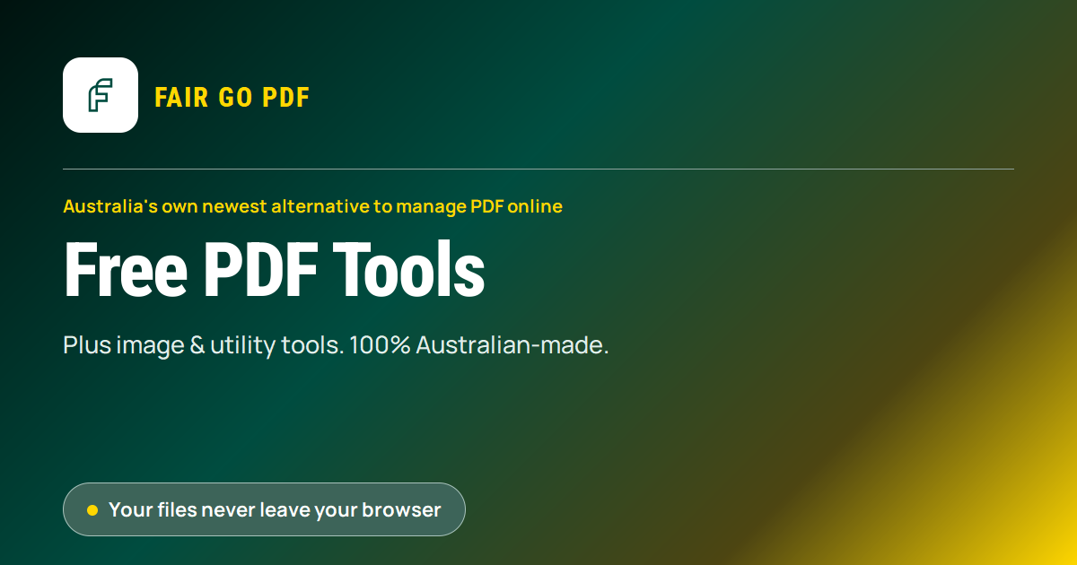 Preview image from FairGo PDF, Fair, Fast, Free PDF &amp; Image Tools